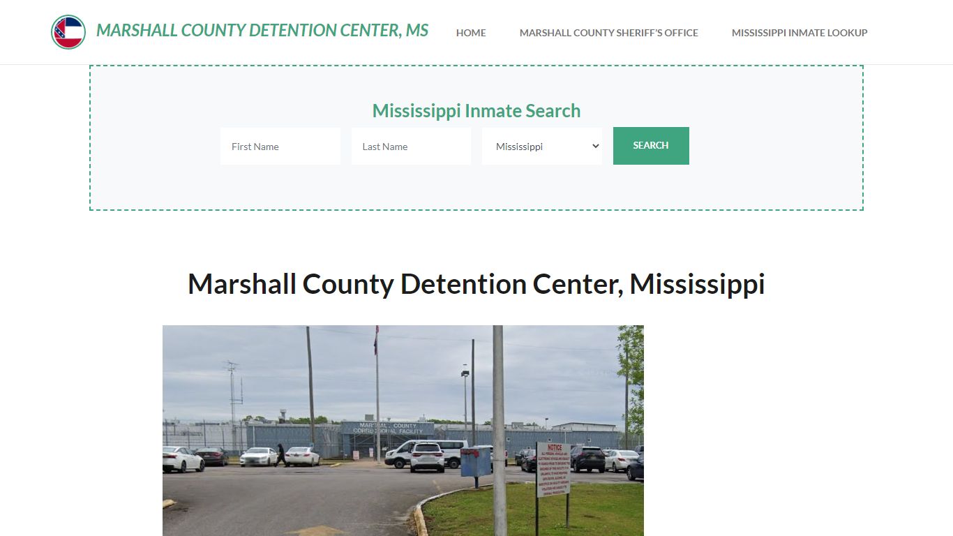 Marshall County Detention Center, MS Inmate Roster, Offender Search